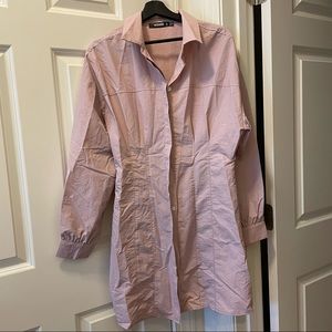 Missguided Pink Corset Dress Size 10